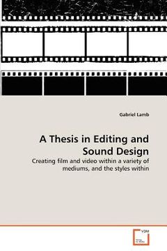 portada a thesis in editing and sound design
