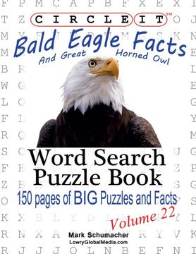 portada Circle it, Bald Eagle and Great Horned owl Facts, Word Search, Puzzle Book
