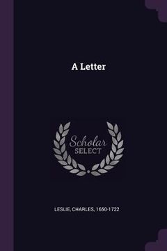 portada A Letter (en Inglés)