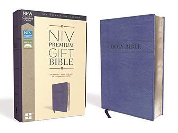 portada Niv, Premium Gift Bible, Leathersoft, Navy, red Letter Edition, Comfort Print (en Inglés)