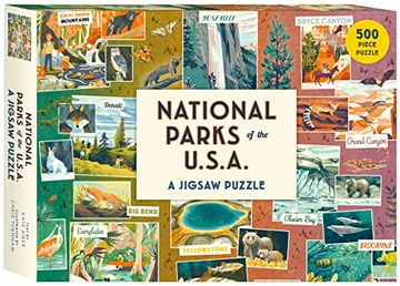 portada National Parks of the usa Jigsaw Puzzle: A 500-Piece Puzzle (en Inglés)