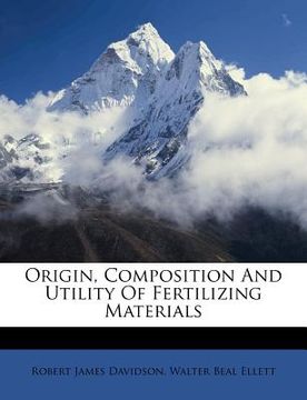 portada origin, composition and utility of fertilizing materials