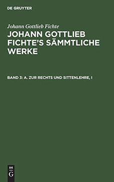portada A. Zur Rechts und Sittenlehre; I (en Alemán)