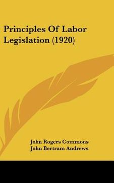 portada principles of labor legislation (1920)