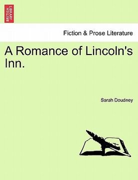 portada a romance of lincoln's inn. (en Inglés)