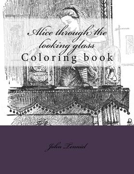 portada Alice through the looking glass: Coloring book (in English)