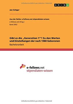 portada Gibt Es Die -Generation Y? Zu Den Werten Und Einstellungen Der Nach 1980 Geborenen (German Edition)