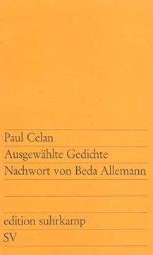 portada Ausgewahlte Gedichte Nachwort von Beda Allemann: Zwei Reden (in German)