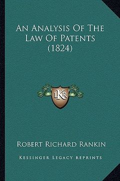 portada an analysis of the law of patents (1824) (en Inglés)