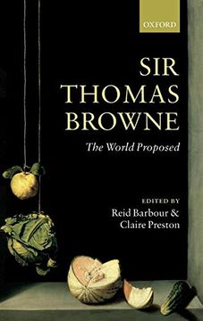 portada Sir Thomas Browne: The World Proposed 