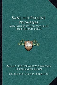 portada sancho panza's proverbs: and others which occur in don quixote (1872)