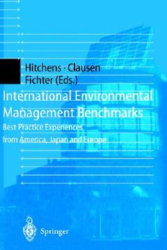 portada international environmental management benchmarks: best practice experiences from america, japan and europe (en Inglés)