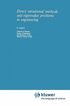 portada direct variational methods and eigenvalue problems in engineering (en Inglés)