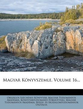portada magyar k?nyvszemle, volume 16...
