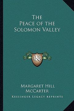 portada the peace of the solomon valley