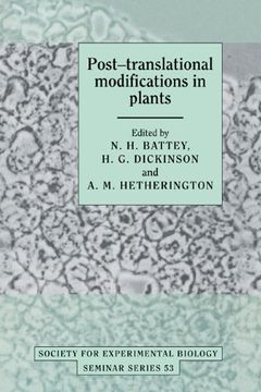 portada Post-Translational Modifications in Plants (Society for Experimental Biology Seminar Series) (en Inglés)