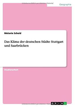 portada Das Klima der deutschen Städte Stuttgart und Saarbrücken