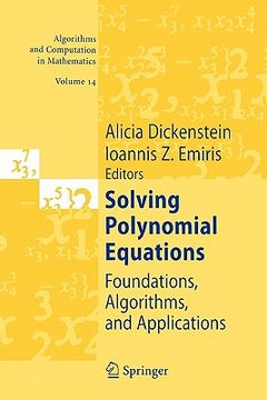portada solving polynomial equations: foundations, algorithms, and applications