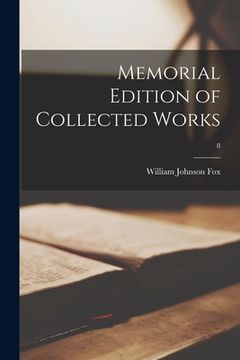 portada Memorial Edition of Collected Works; 8 (in English)