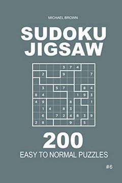 portada Sudoku Jigsaw - 200 Easy to Normal Puzzles 9x9 (Volume 6) (in English)