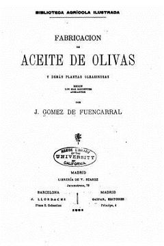portada Fabricacion de aceite de Olivas y demás plantas oleaginosas (in Spanish)
