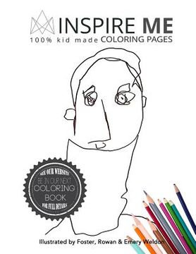 portada Inspire Me Kid Drawn Coloring Book (en Inglés)