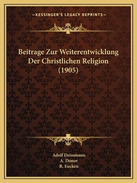 portada Beitrage Zur Weiterentwicklung Der Christlichen Religion (1905) (en Alemán)