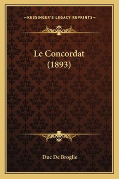 portada Le Concordat (1893) (in French)