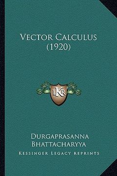 portada vector calculus (1920) (en Inglés)