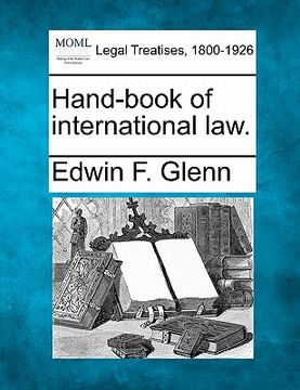 portada hand-book of international law. (en Inglés)