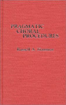 portada Pragmatic Choral Procedures (en Inglés)