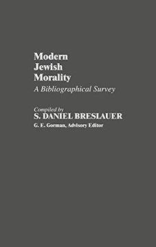 portada Modern Jewish Morality: A Bibliographical Survey (in English)
