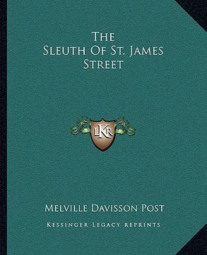 portada the sleuth of st. james street (en Inglés)