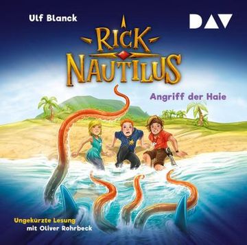 portada Rick Nautilus - Teil 7: Angriff der Haie: Ungekürzte Lesung mit Musik mit Oliver Rohrbeck (2 Cds) (en Alemán)