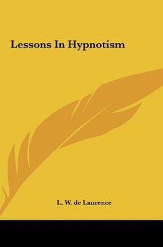 portada lessons in hypnotism (en Inglés)