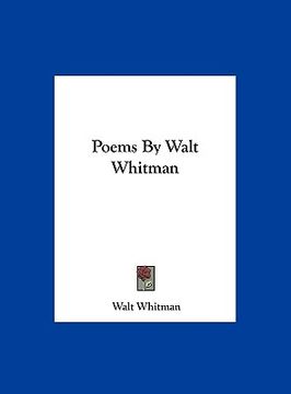 portada poems by walt whitman (in English)