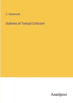 portada Outlines of Textual Criticism (in English)