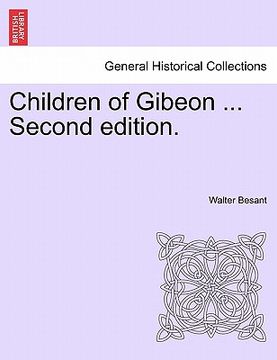 portada children of gibeon ... second edition. (in English)