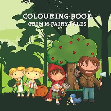 portada Grimm Fairy Tales Colouring Book for Kids: Suitable for Ages 4+ (en Inglés)