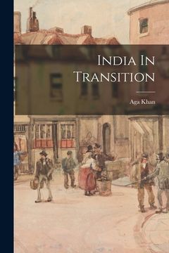 portada India In Transition (en Inglés)