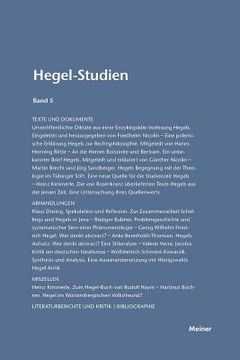 portada Hegel-Studien / Hegel-Studien Band 5 (1969) (en Alemán)