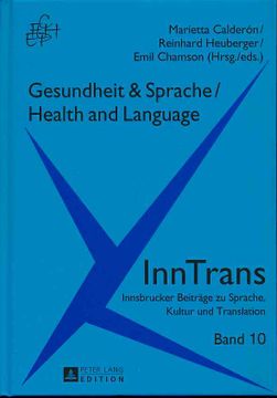 portada Gesundheit & Sprache = Health and Language. Inntrans; Band 10. 