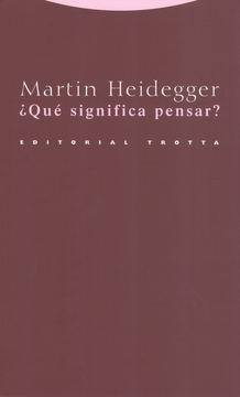 QUE SIGNIFICA PENSAR? (3ª ED)