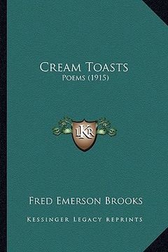 portada cream toasts: poems (1915)