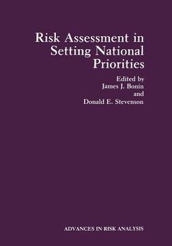 portada Risk Assessment in Setting National Priorities (en Inglés)