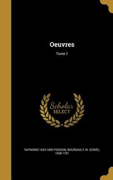 portada Oeuvres; Tome 1 (en Francés)