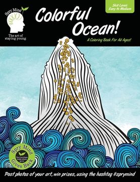 portada Colorful Ocean-A Coloring Book For All Ages: A coloring book for people of all ages-a vibrant mix of easy to medium coloring pages (in English)