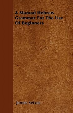 portada a manual hebrew grammar for the use of beginners