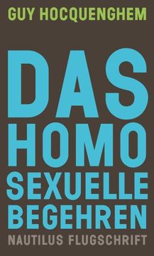 portada Das Homosexuelle Begehren (en Alemán)