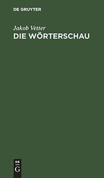 portada Die w Rterschau: Ein Possenspiel (in German)